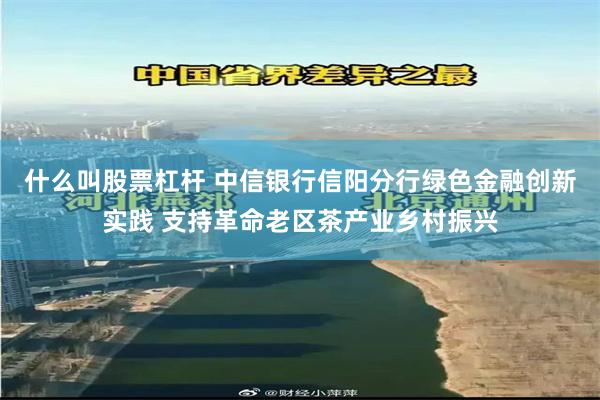 什么叫股票杠杆 中信银行信阳分行绿色金融创新实践 支持革命老区茶产业乡村振兴