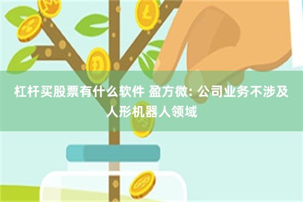 杠杆买股票有什么软件 盈方微: 公司业务不涉及人形机器人领域