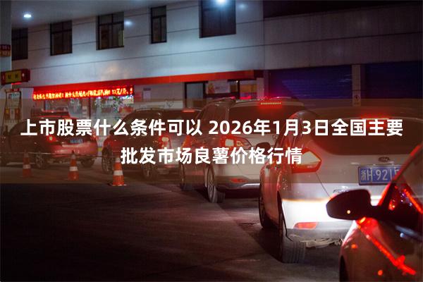 上市股票什么条件可以 2026年1月3日全国主要批发市场良薯价格行情
