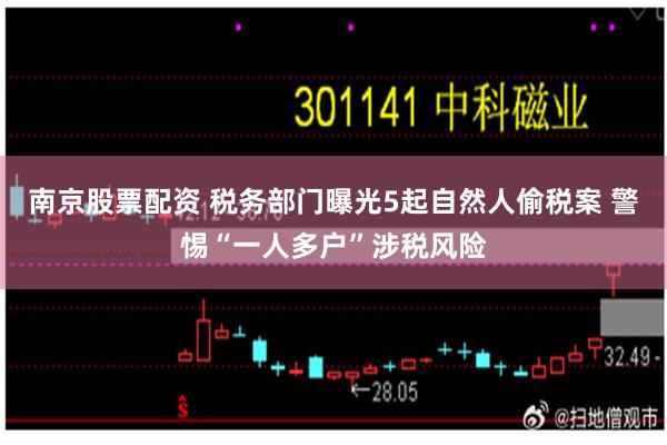 南京股票配资 税务部门曝光5起自然人偷税案 警惕“一人多户”涉税风险